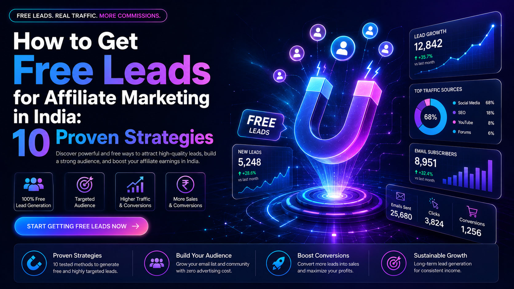 How to Get Free Leads for Affiliate Marketing in India 10 Proven Strategies