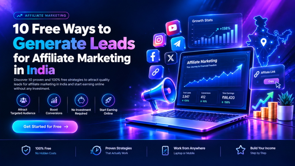 Free Ways to Generate Leads for Affiliate Marketing in India